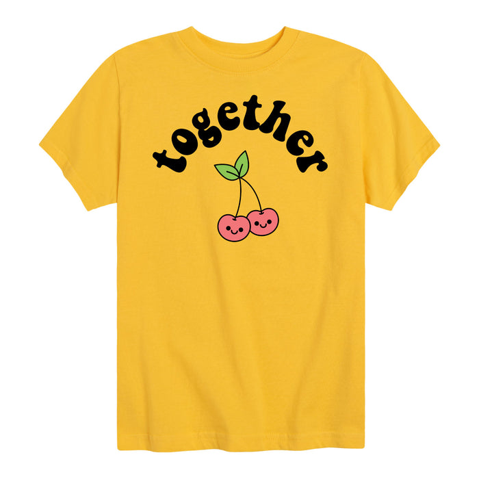 Cherries Together - Youth & Toddler Short Sleeve T-Shirt