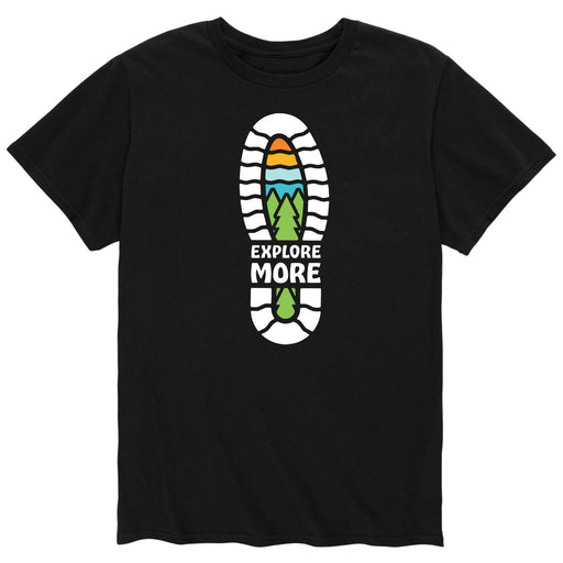 Explore More Boot Print - Men's Short Sleeve T-Shirt