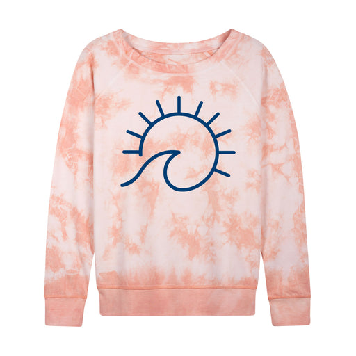 Navy Sun Into Wave - Women's Slouchy