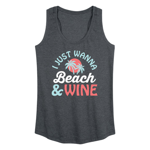 I Just Wanna Beach And Wine - Women's Racerback Tank