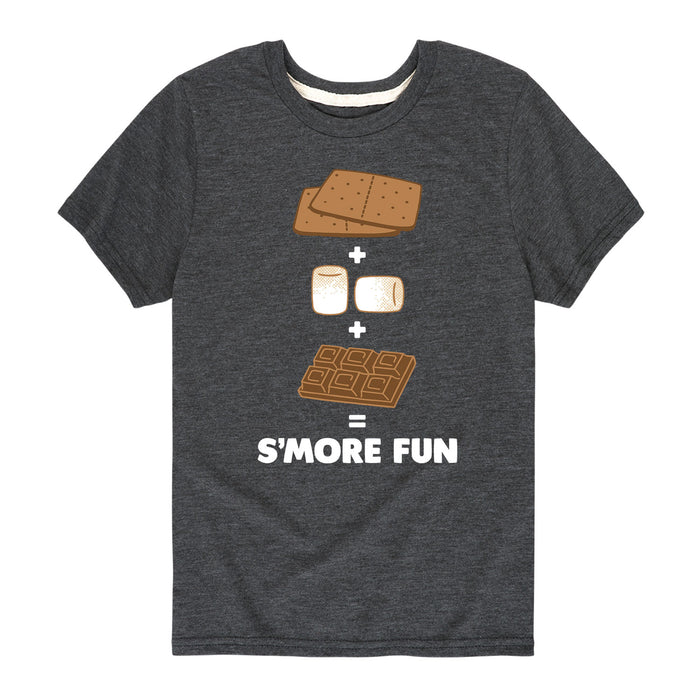 Smores Equals Smore Fun - Youth & Toddler Short Sleeve T-Shirt