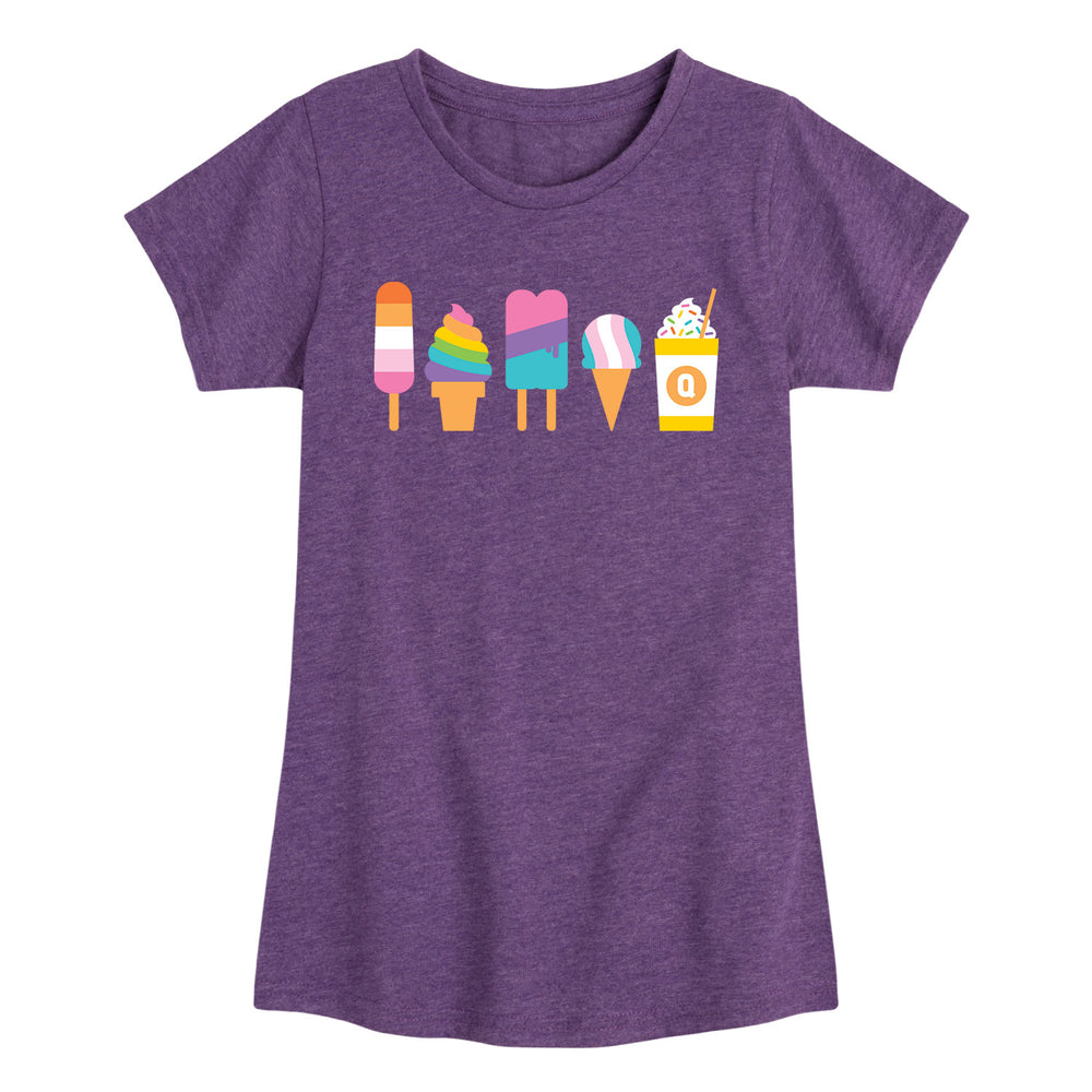 LGBTQ Ice Cream - Youth & Toddler Girl's Short Sleeve T-Shirt