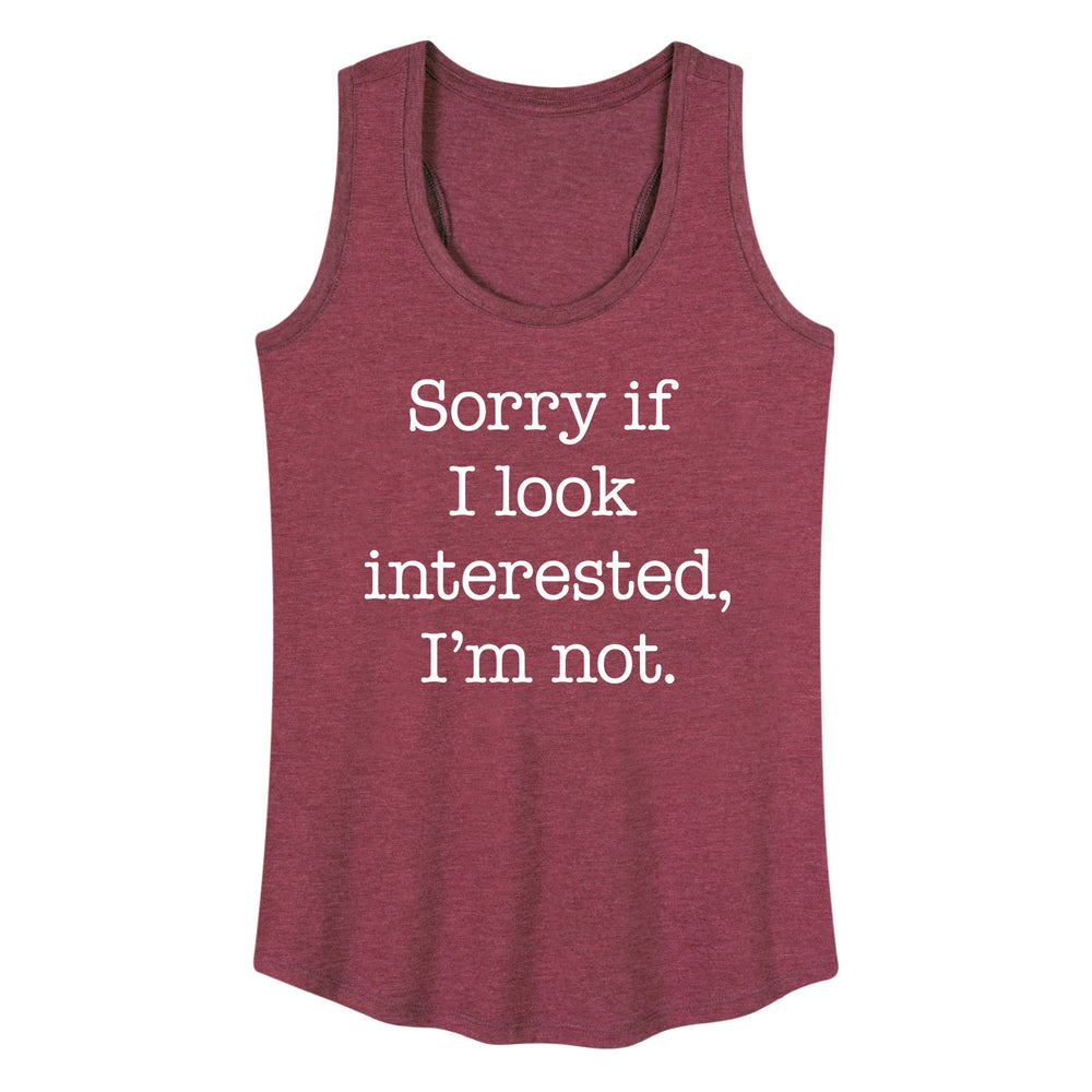 Sorry If I Look Interested - Women's Racerback Tank