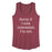 Sorry If I Look Interested - Women's Racerback Tank