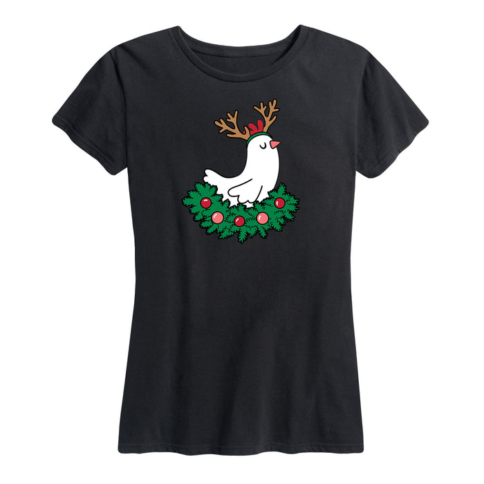 Chicken With Antlers - Women's Short Sleeve T-Shirt