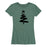 Christmas Tree Brush stroke  - Women's Short Sleeve T-Shirt