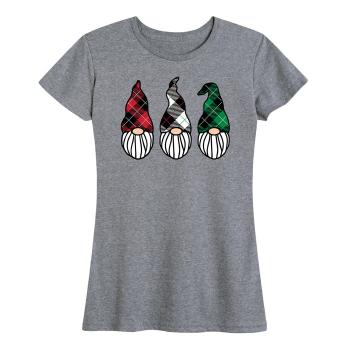 Plaid Gnomes - Women's Short Sleeve T-Shirt