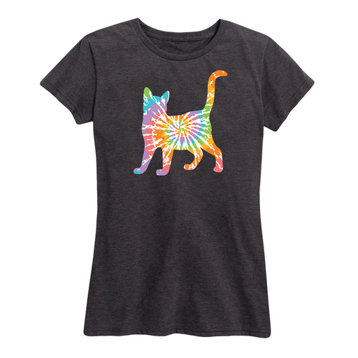 Cat Tie Dye - Women's Short Sleeve T-Shirt