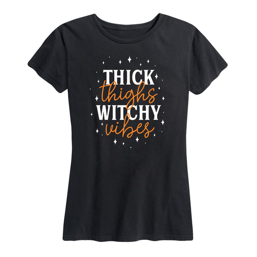 Thick Thighs Witchy Vibes - Women's Short Sleeve T-Shirt
