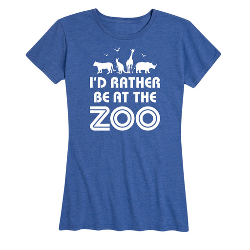 Id Rather Be At The Zoo - Women's Short Sleeve T-Shirt