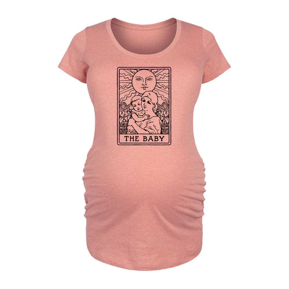The Baby Tarot Card - Maternity Short Sleeve T-Shirt