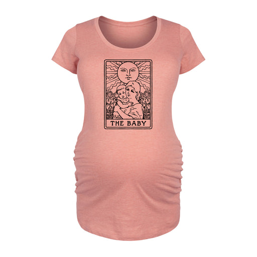 The Baby Tarot Card - Maternity Short Sleeve T-Shirt