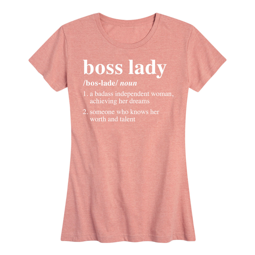 Boss Lady Definition - Women's Short Sleeve T-Shirt