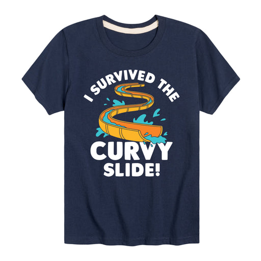 I Survived The Curvy Slide - Toddler & Youth Short Sleeve T-Shirt