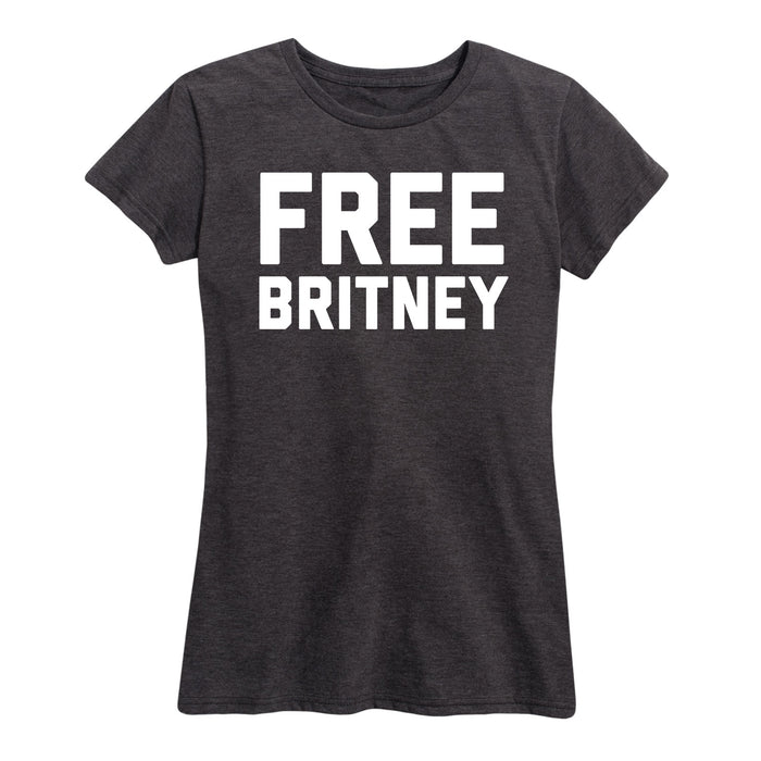 Free Britney Block Lettering - Women's Short Sleeve Graphic T-Shirt