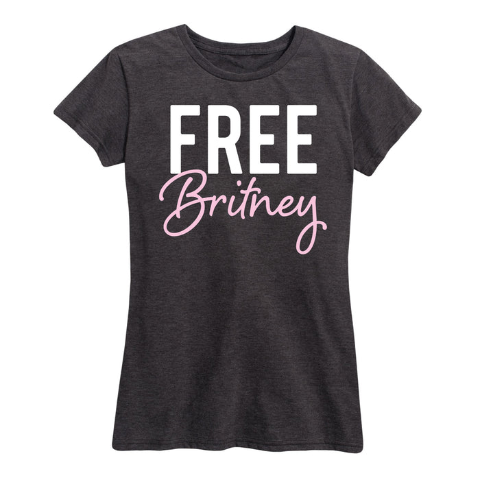 Free Britney Script Font - Women's Short Sleeve Graphic T-Shirt