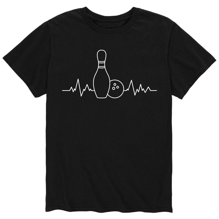 Bowling Heartbeat - Men's Short Sleeve T-Shirt