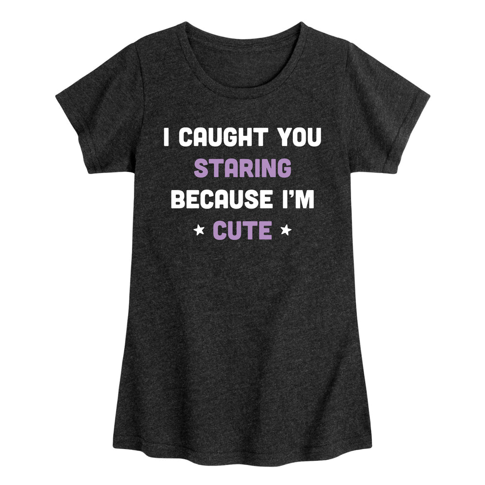 Caught You Staring - Youth & Toddler Girl's Short Sleeve T-Shirt