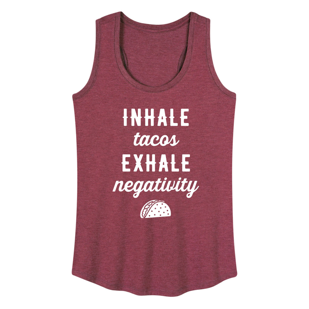 Inhale Tacos Exhale Negativity - Women's Racerback Tank