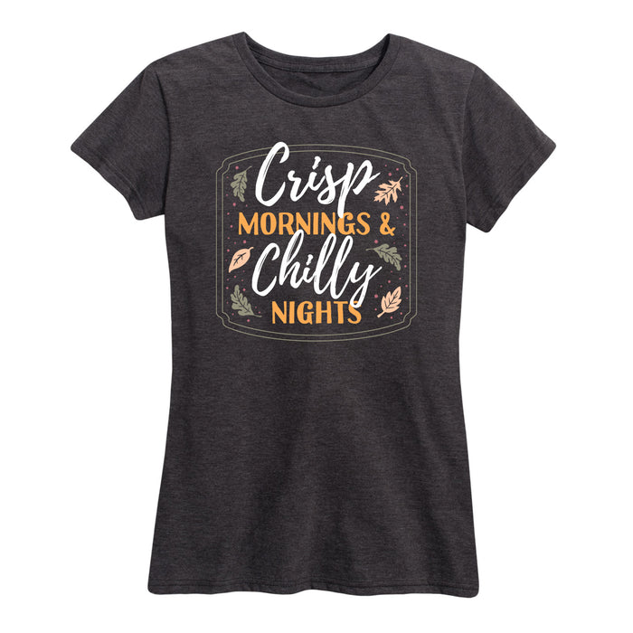 Crisp Mornings Chilly Nights - Women's Short Sleeve T-Shirt
