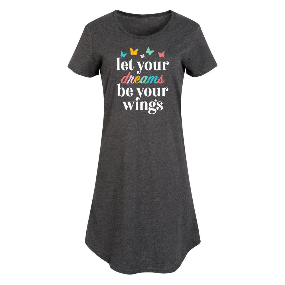 Let Your Dreams Be Your Wings - Women's Short Sleeve Dress