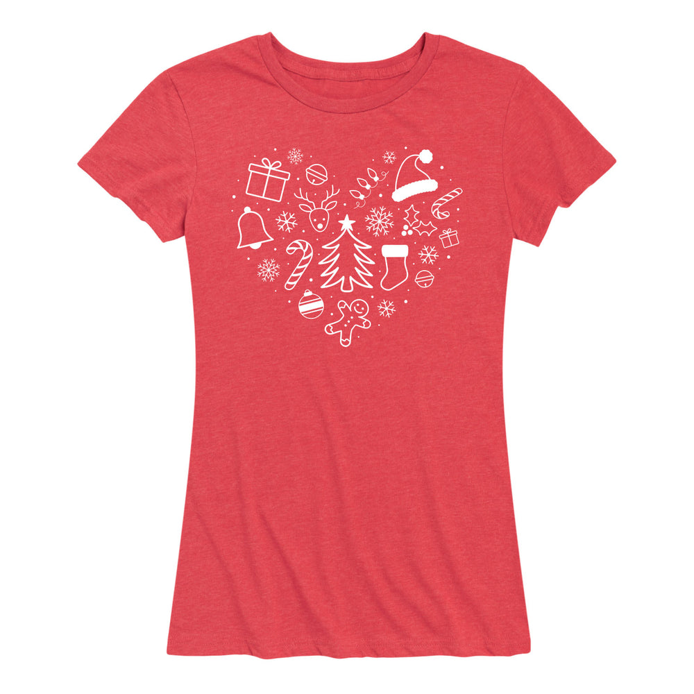Holiday Icons Heart - Women's Short Sleeve T-Shirt