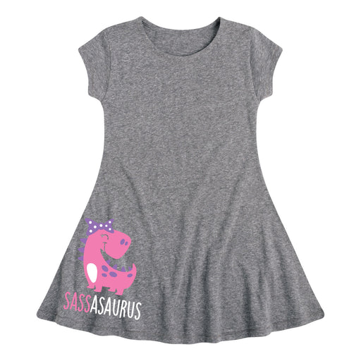 Sassasaurus - Youth & Toddler Girl's Fit and Flare Dress