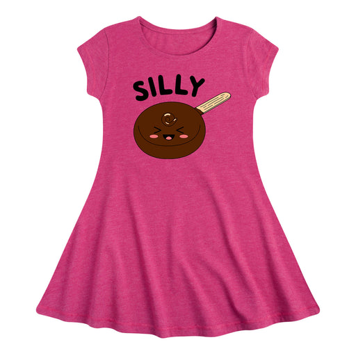 Silly Ice Cream - Youth & Toddler Girl's Fit and Flare Dress