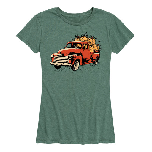 Vintage Truck Pumpkins - Women's Short Sleeve T-Shirt