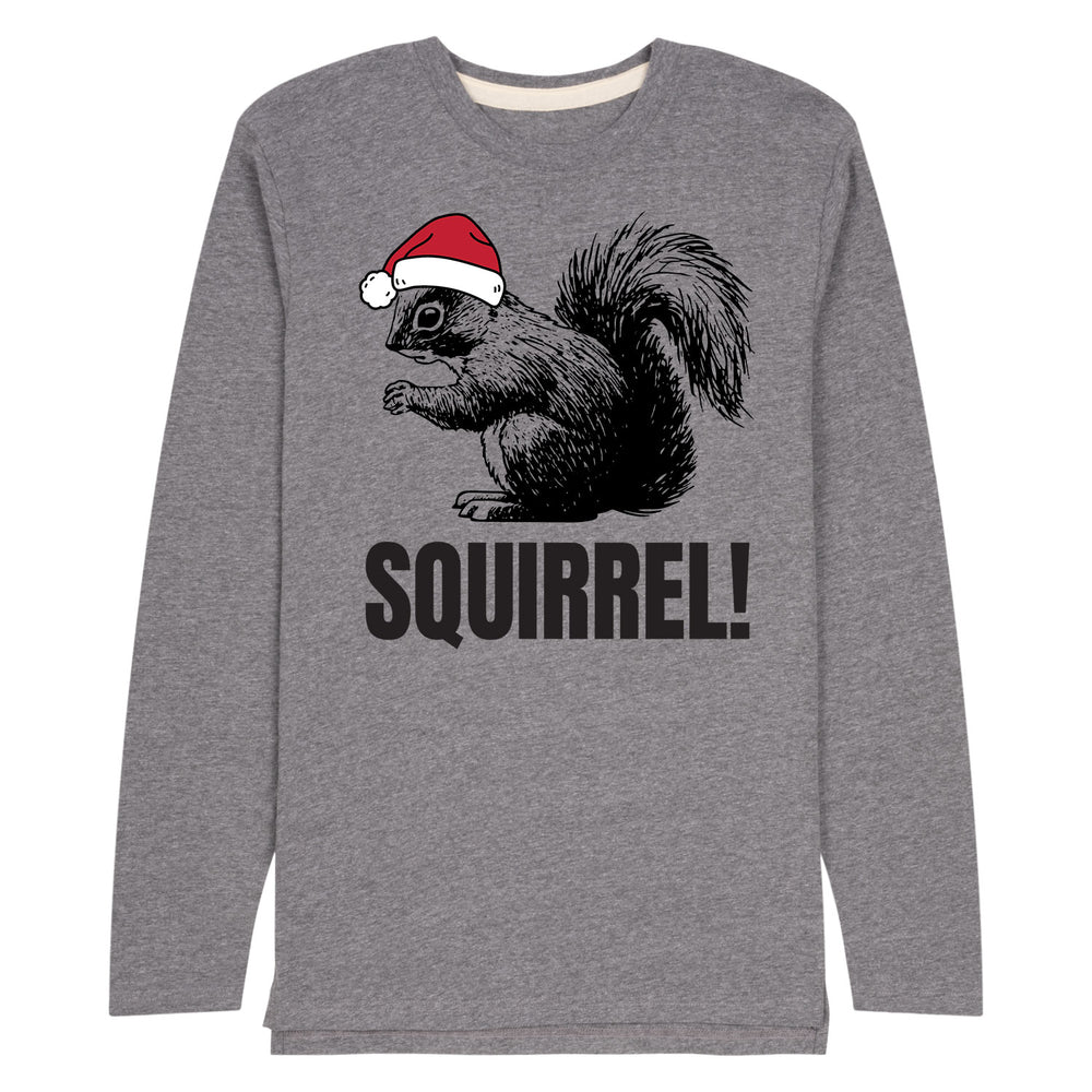 Squirrel Santa Hat - Men's Long Sleeve Jersey T-Shirt
