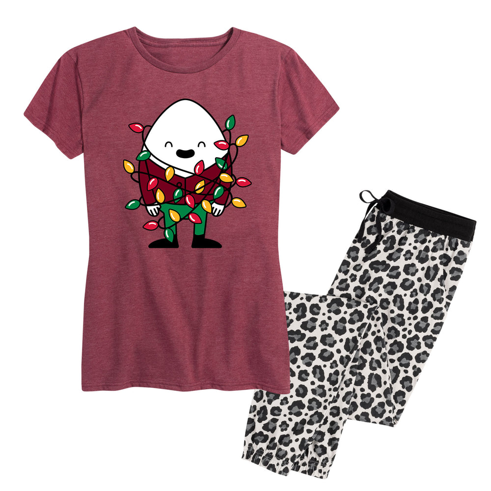 Humpy Wrapped in Christmas Lights - Women's Pajama Set