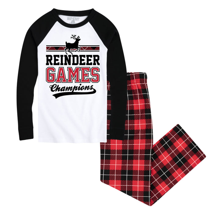 Reindeer Games Champions - Matching Christmas Family Pajama Sets