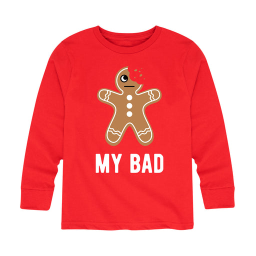 My Bad Gingerbread Man - Toddler And Youth Long Sleeve Graphic T-Shirt