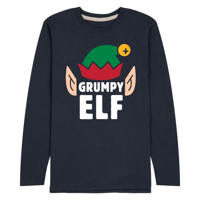 Grumpy Elf - Men's Long Sleeve Jersey T-Shirt