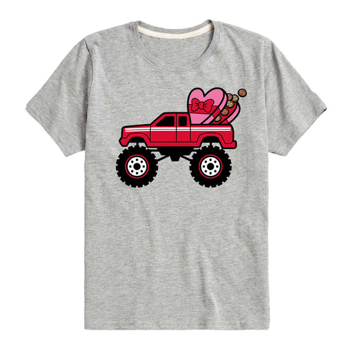 Box Of Chocolate Valentines Truck - Toddler and Youth Short Sleeve Graphic T-Shirt