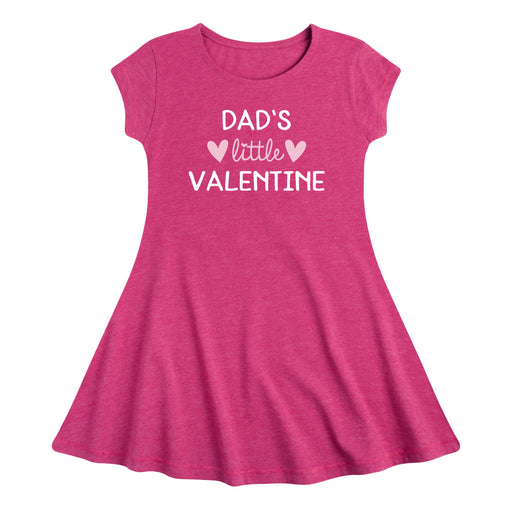 Dads Little Valentine - Toddler & Youth Fit & Flare Dress