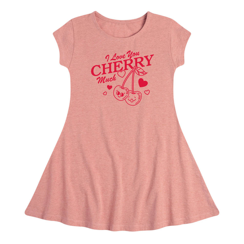 Love You Cherry Much - Toddler & Youth Fit & Flare Dress