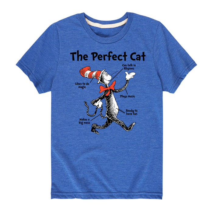 DR SEUSS PERFECT CAT - Youth & Toddler Short Sleeve T-Shirt