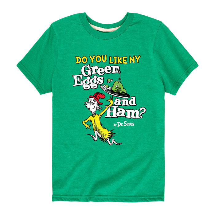 DR SEUSS EGGS AND HAM - Youth & Toddler Short Sleeve T-Shirt