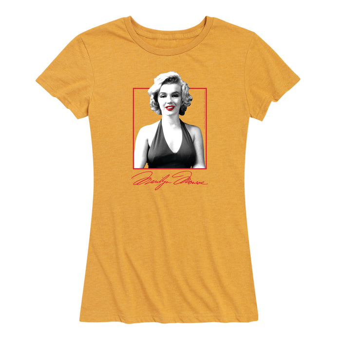 Black And White Marilyn - Women's Marilyn Monroe Short Sleeve Graphic T-Shirt