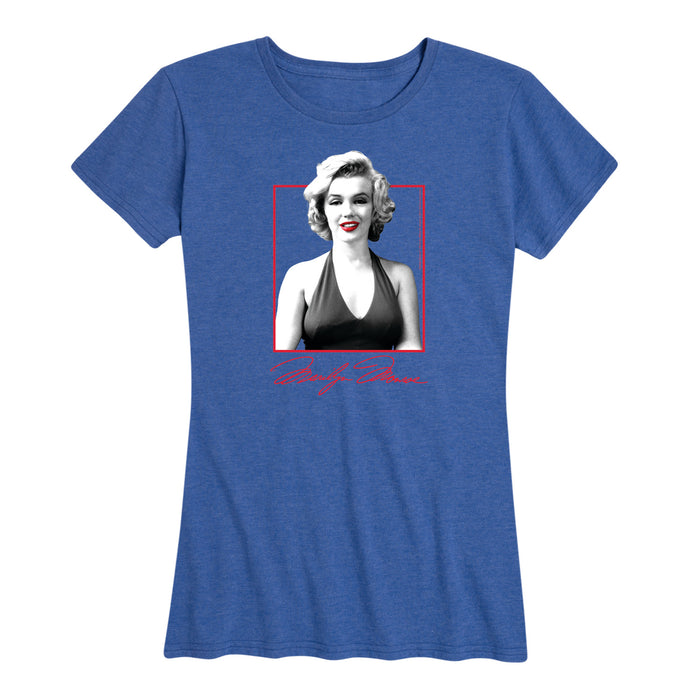Black And White Marilyn - Women's Marilyn Monroe Short Sleeve Graphic T-Shirt