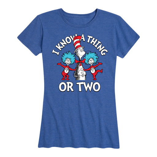 DR SEUSS I KNOW A THING OR TWO - Women's Short Sleeve T-Shirt