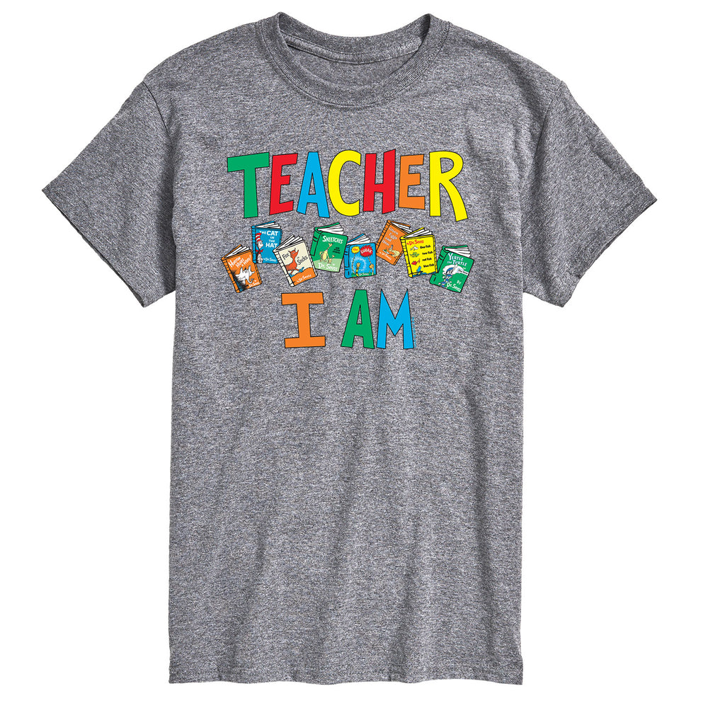 DR SEUSS TEACHER I AM - Men's Short Sleeve Graphic T-Shirt