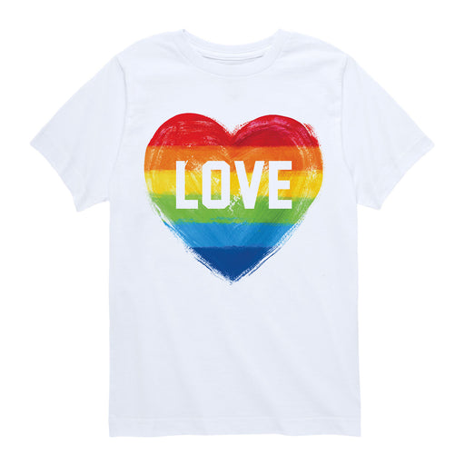 Rainbow Heart - Youth & Toddler Short Sleeve T-Shirt