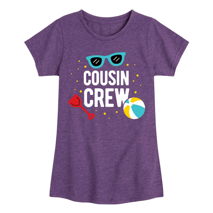 Cousin Crew Beach - Youth & Toddler Girls Short Sleeve T-Shirt