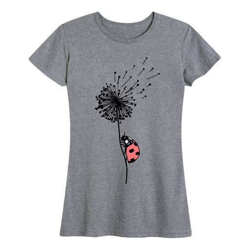 Ladybug On Dandelion - Women's Short Sleeve T-Shirt