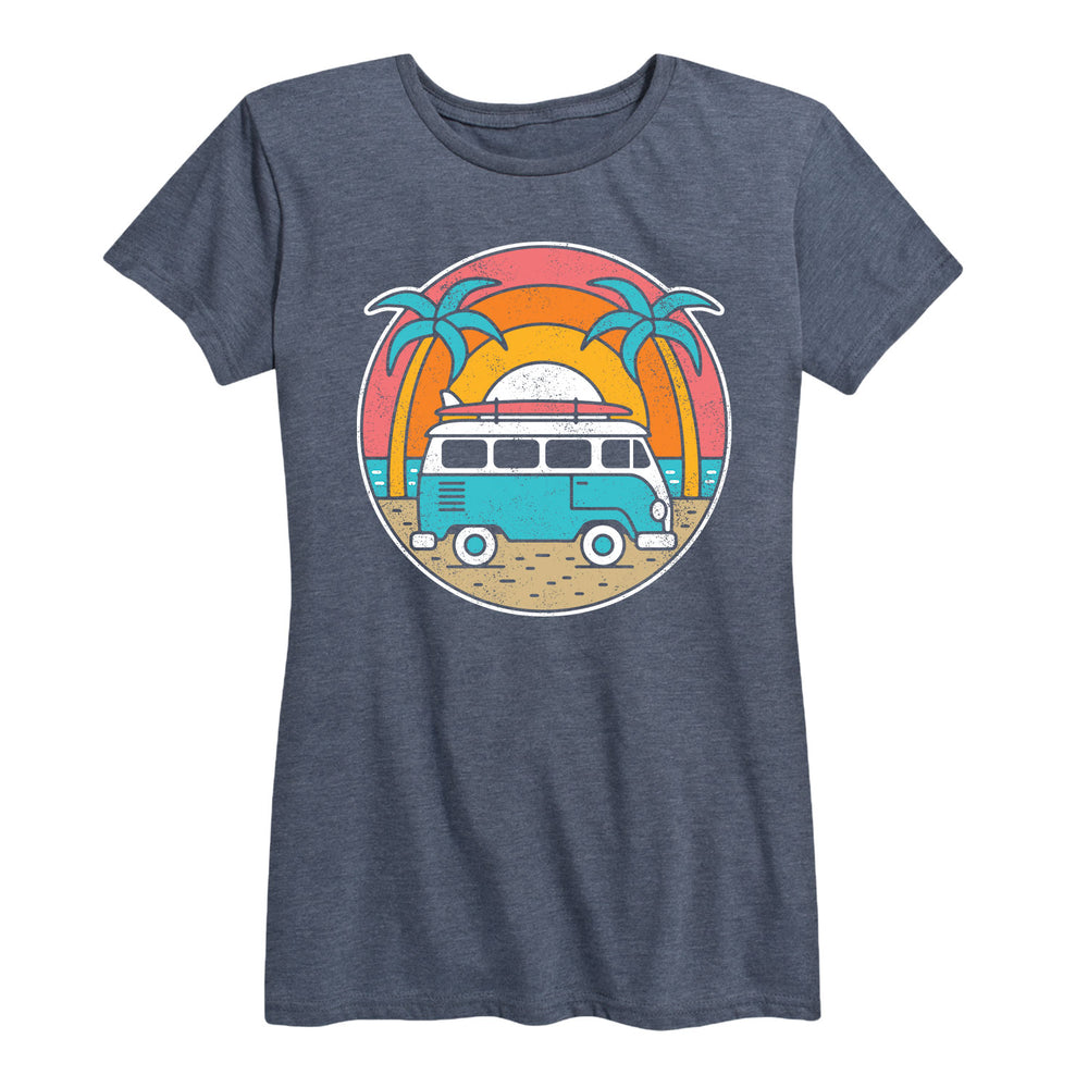 Bus Beach Circle - Women's Short Sleeve T-Shirt