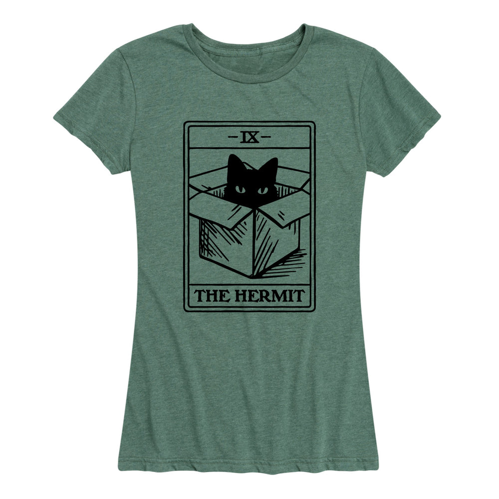 The Hermit Cat Tarot Card - Women's Short Sleeve T-Shirt