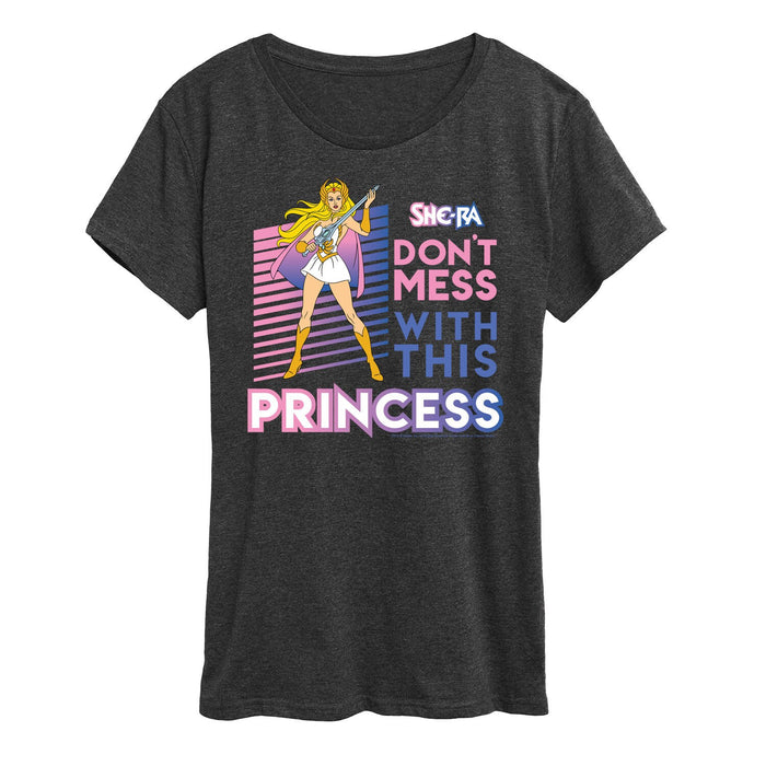 She-Ra Princess Of Power Don't Mess With This Princess - Women's Short Sleeve Graphic T Shirt, He-Man Masters Of The Universe, She-Ra Tee