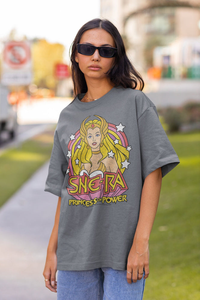 She-Ra Princess Of Power - Women's Short Sleeve Graphic Boyfriend T Shirt, He-Man Masters Of The Universe, Comic Book Superheroine Tee